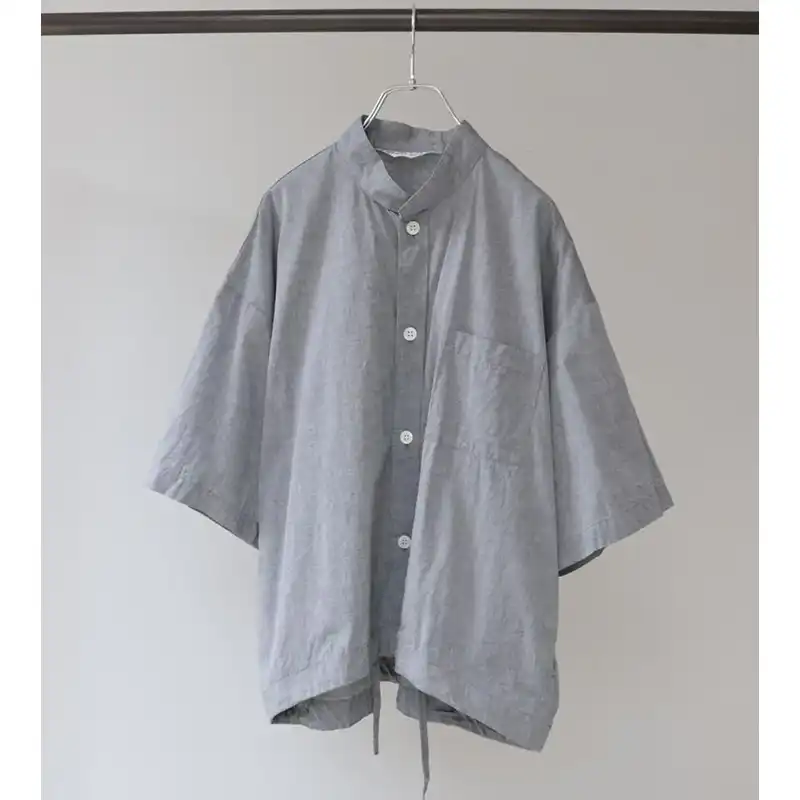 MidiUmi シャンブレーワークシャツ BK99/2-739764 【日本製】